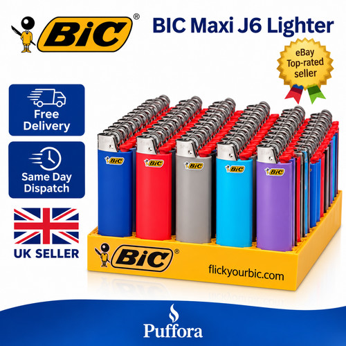 Bic maxi lighters flint - maxi, j6
